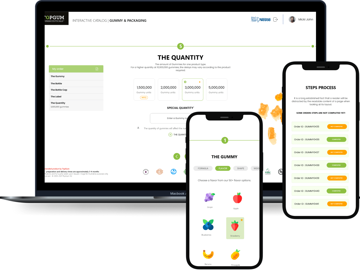 We Specified, Designed & Developed the TopGum App – technologies and results