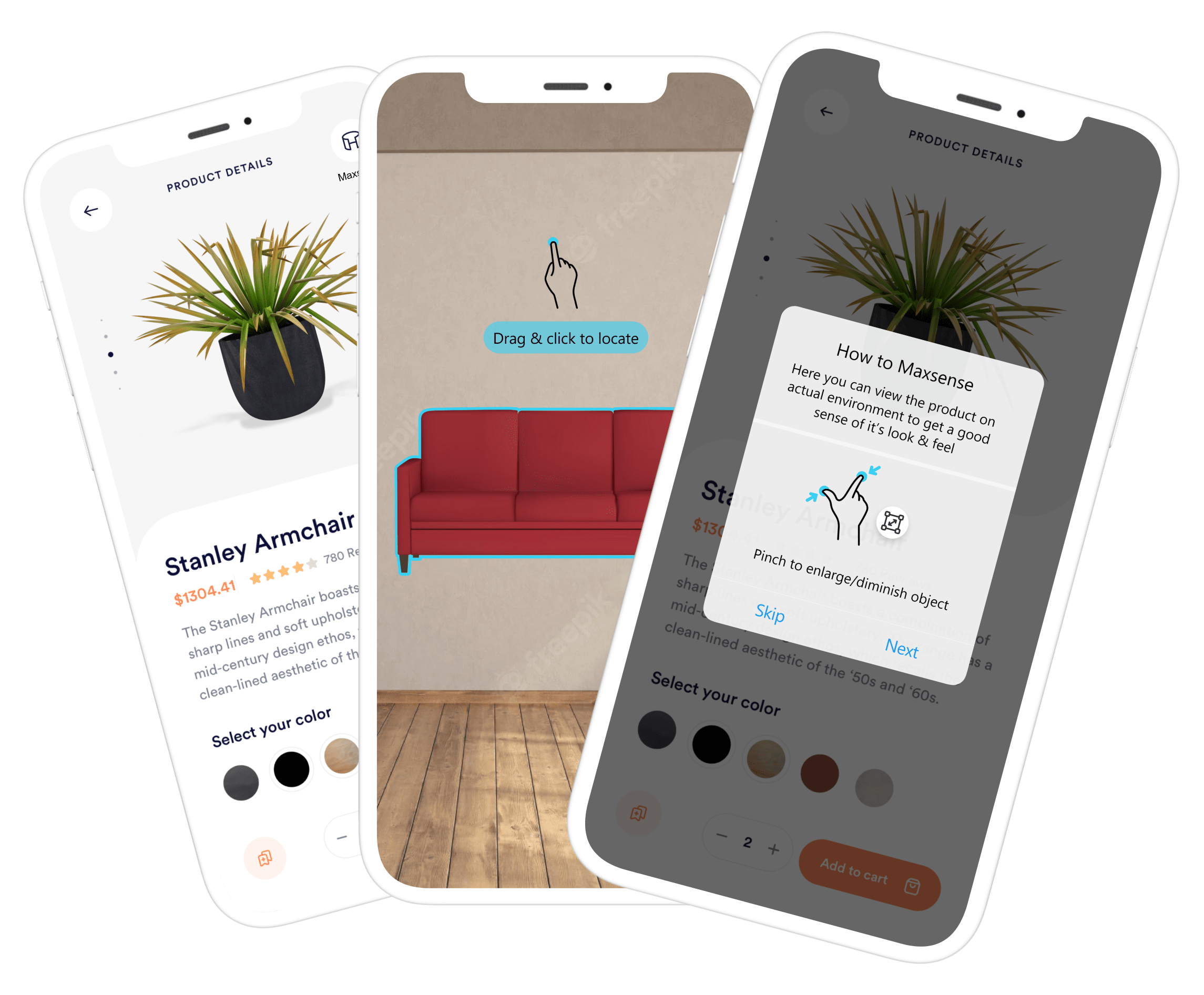 We Specified, Designed & Developed Maxsense AR – project overview