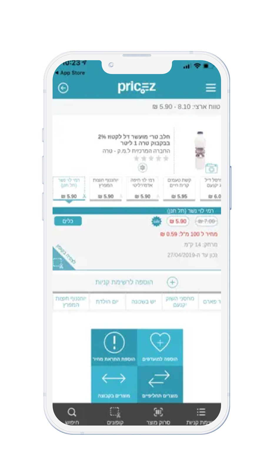 We Specified, Designed & Developed the PriceZ App – goal and solution
